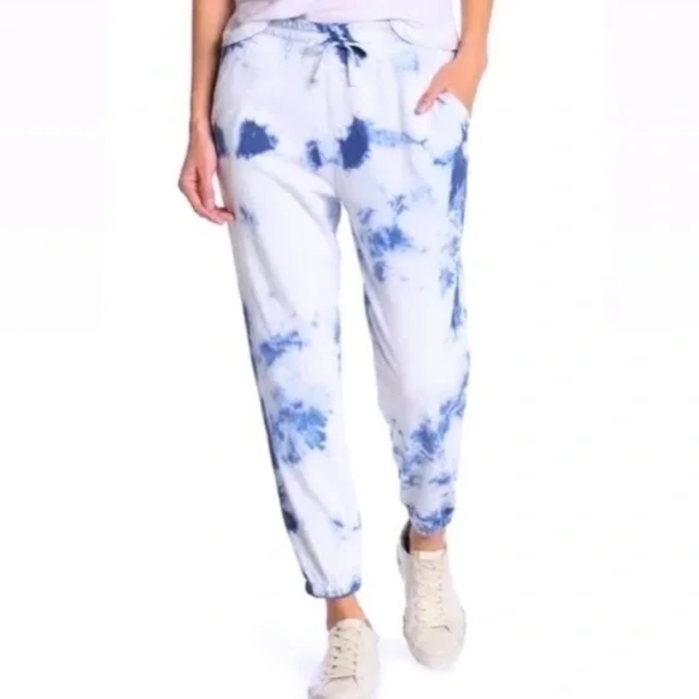 Splendid Tie Dye Navy/White Joggers Size XS